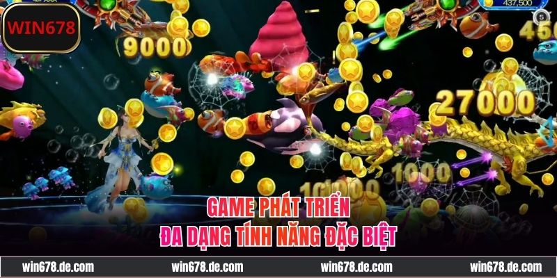 Tính năng đặc biệt trong game bắn cá săn rồng vàng